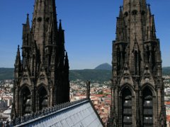 Blick vom Dach auf den Puy de Dme