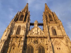 Westfassade im Abendlicht